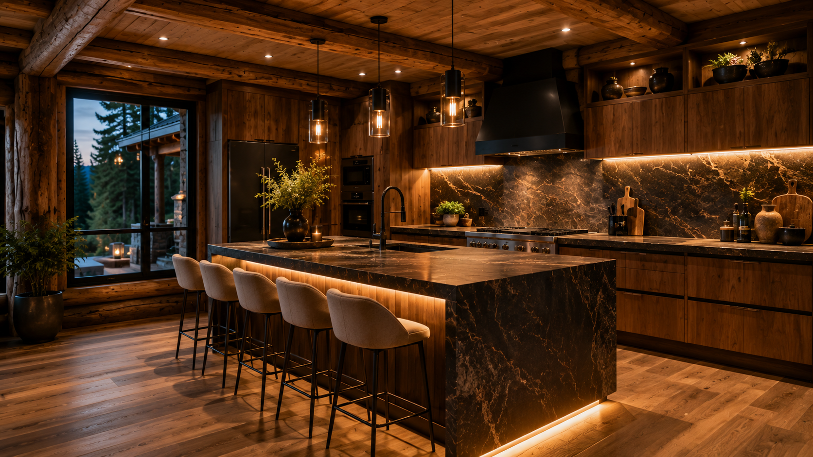 Interior — cocina Casas de Lujo en Troncos